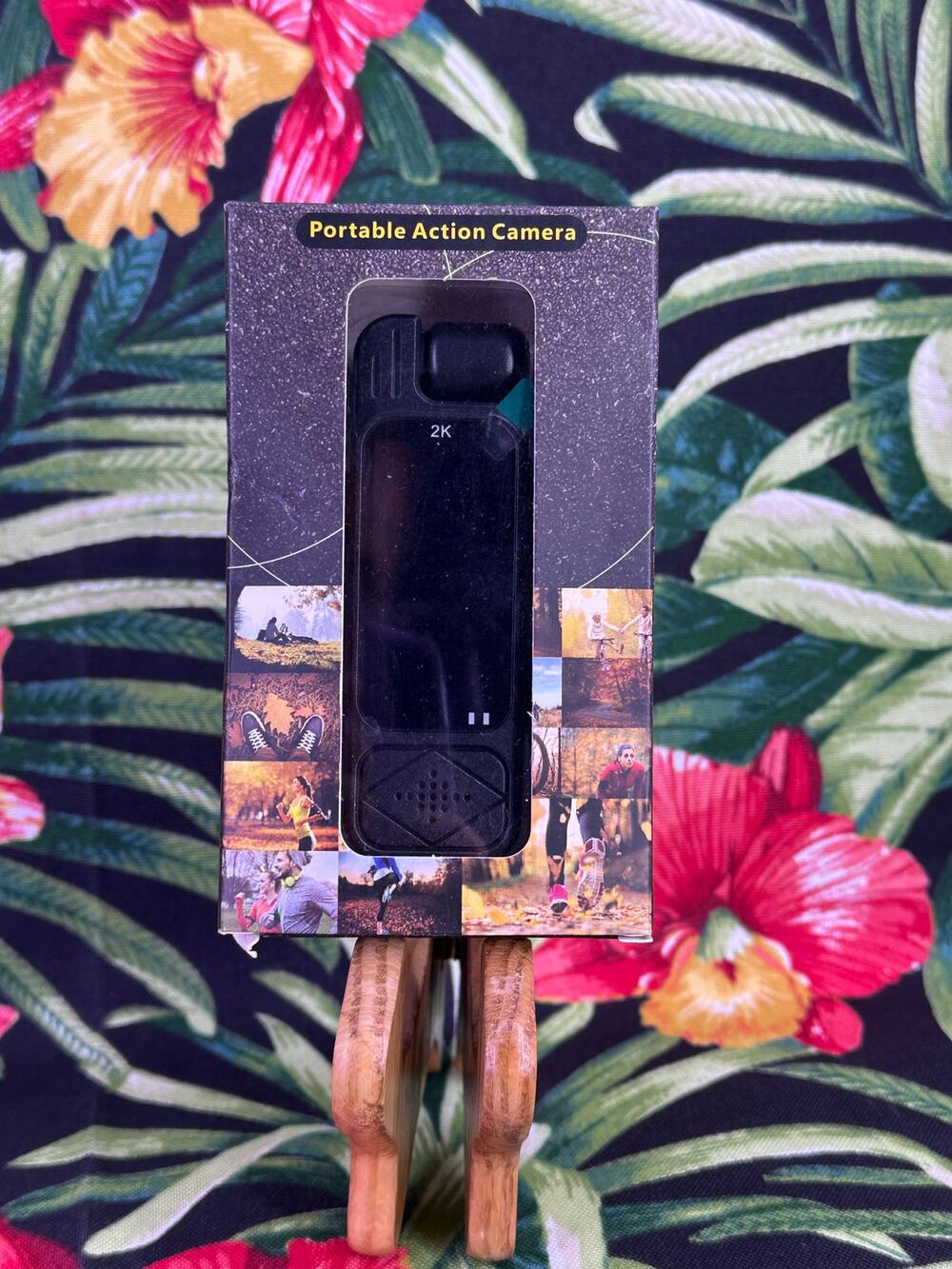 2K Portable Action Camera 1.3" Screen Clip Design USB Black